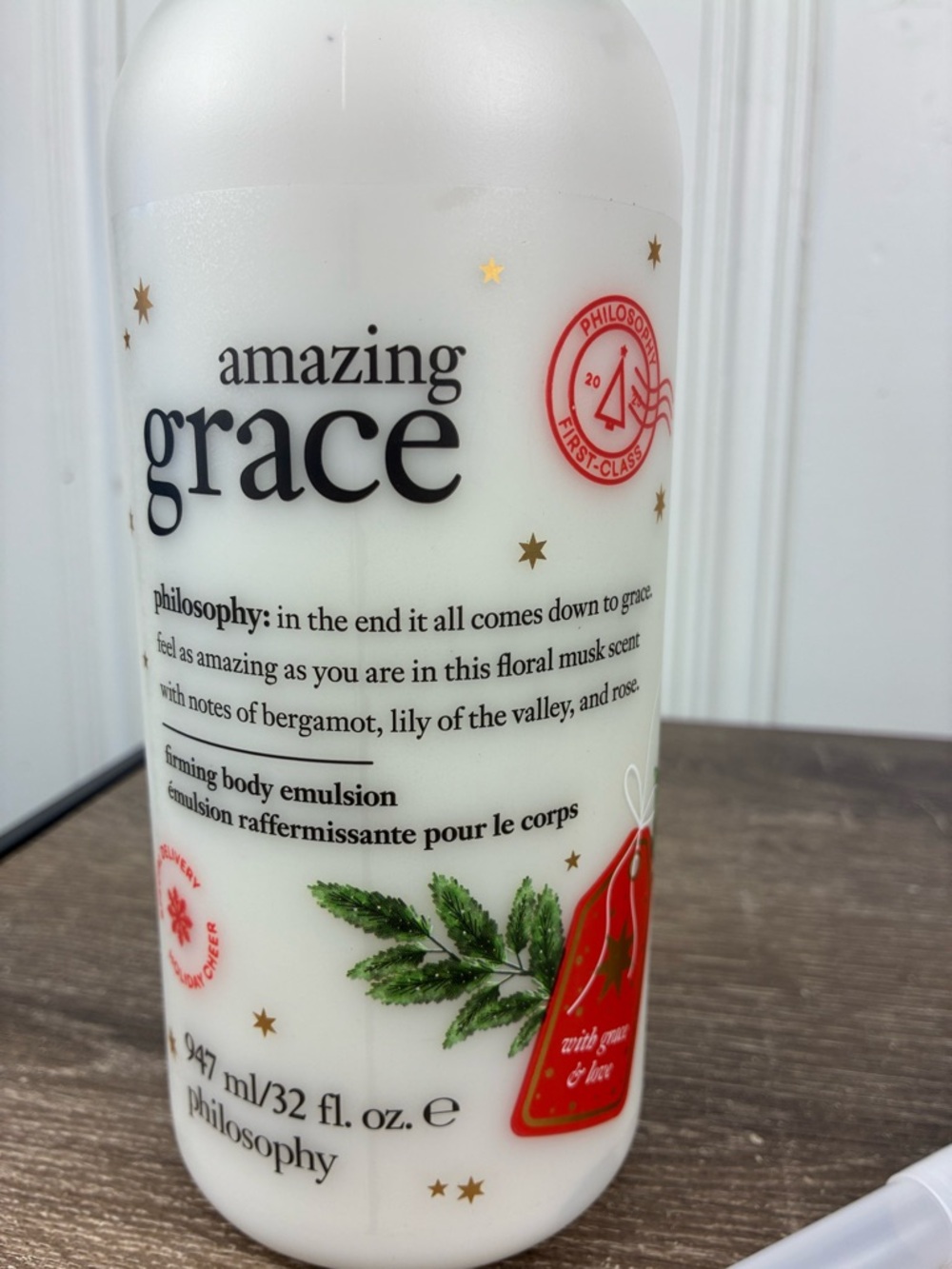 NEW Philosophy Amazing Grace Firming Body Emulsion Holiday 32 fl oz with Pump - Picture 3 of 6